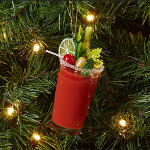 Bloody Mary Cocktail Glass Christmas Tree Ornament Wondershop Target - Picture 1 of 4